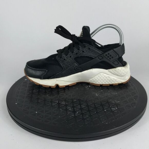 Nike Air Huarache Run Black/White/Gum Running Shoes 3020450-104 Women’s Size 6.5 - Picture 9 of 12